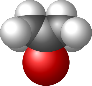 Diagram showing the overlap of the p electron cloud on the oxygen atom of the hydroxyl group with the π electron cloud of the benzene ring in phenol.